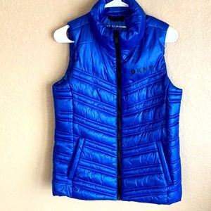 Women’s DKNY cobalt blue sport vest/jacket. (S)